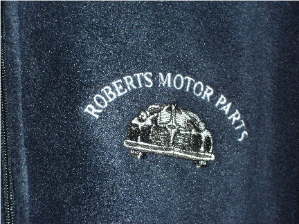 Roberts Motor Parts 8 oz Fleece Navy Blue Large