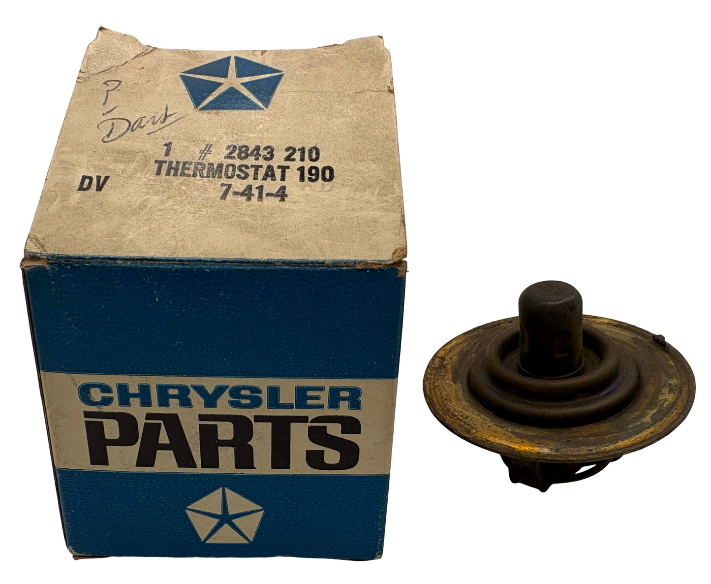 New Old Stock Thermostat 195° for 1960-67 Chrysler/Dodge/Plymouth 6 Cyl #2843210