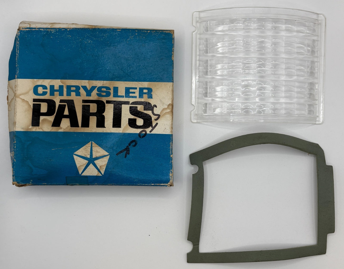 New Old Stock Left Back Up Light Lens for 1965 Chrysler Models Mopar #2525507