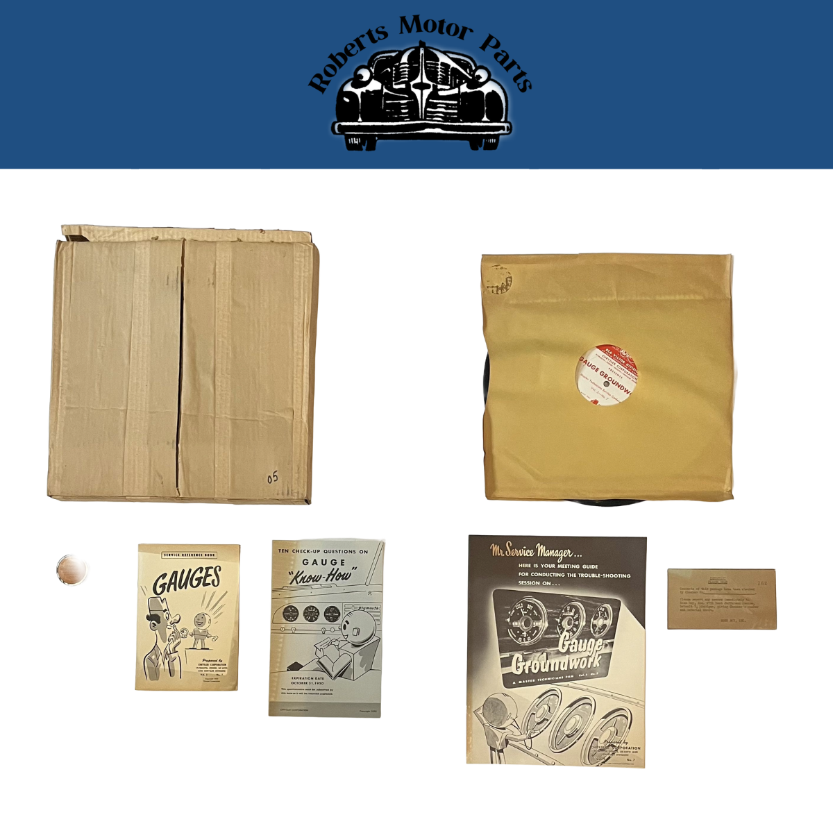 New Old Stock Informational Record "Gauge Groundwork" Part 1 & 2 Ross Roy Co