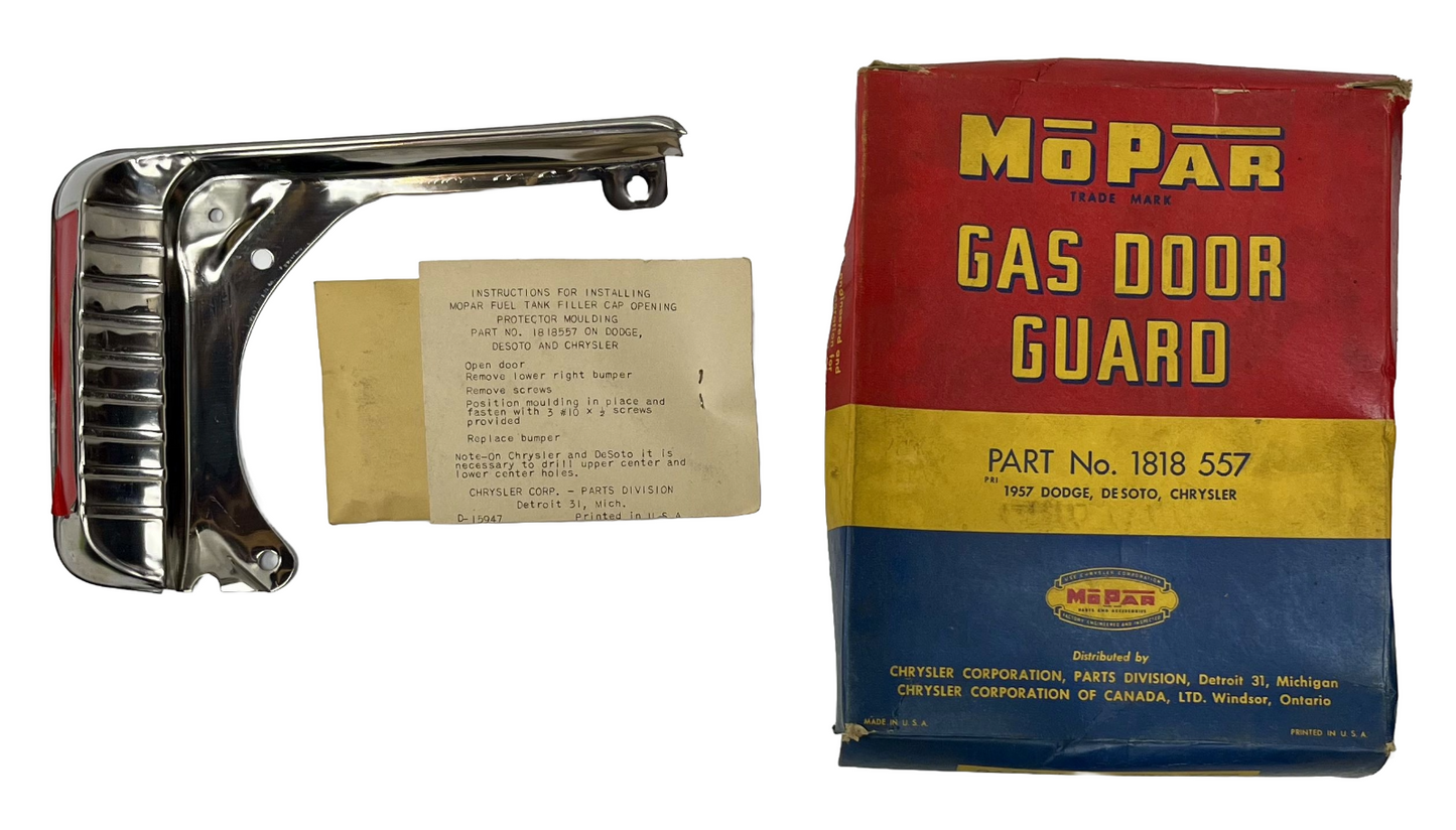 New Old Stock Accessory Gas Door Guide for 1957-58 Models Mopar #1818557