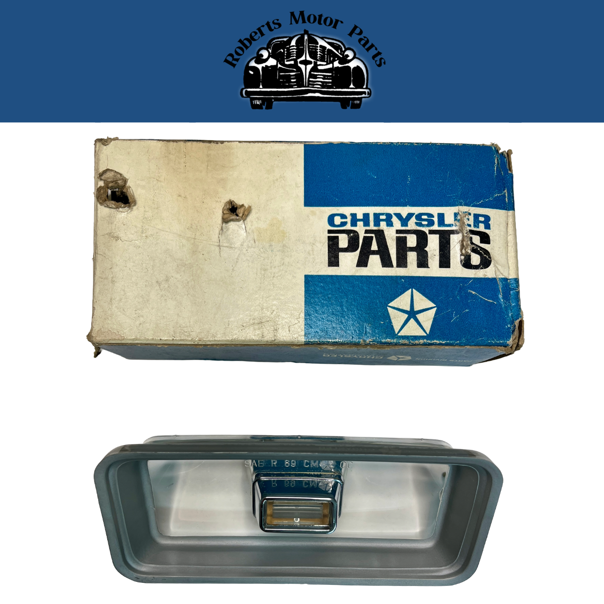 New Old Stock Back Up Lamp Lens for 1969 Chrysler NY & 300 Models #2932835