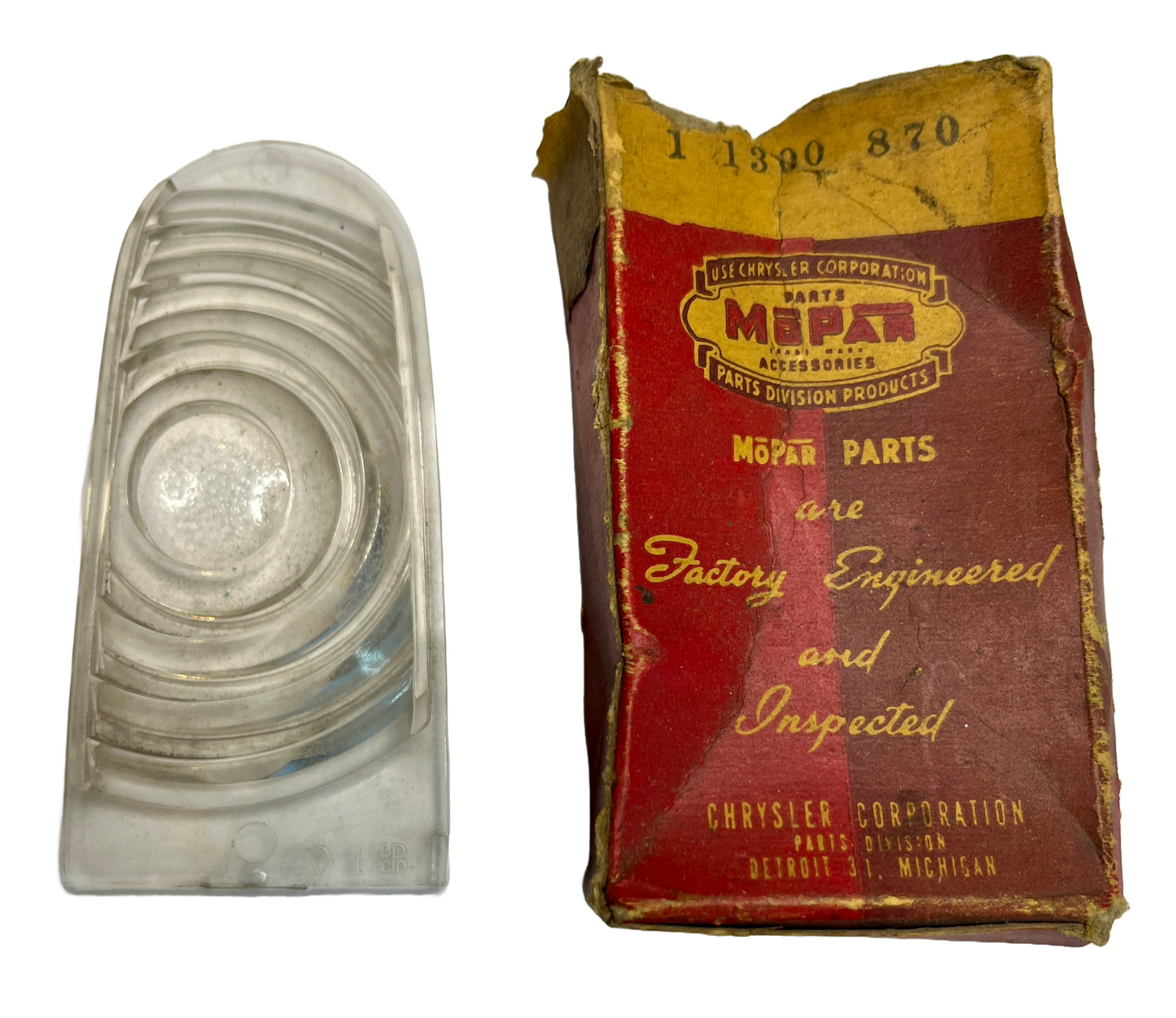 New Old Stock Tail Light Collimator Lens For 1949 Chrysler Models Mopar #1300870
