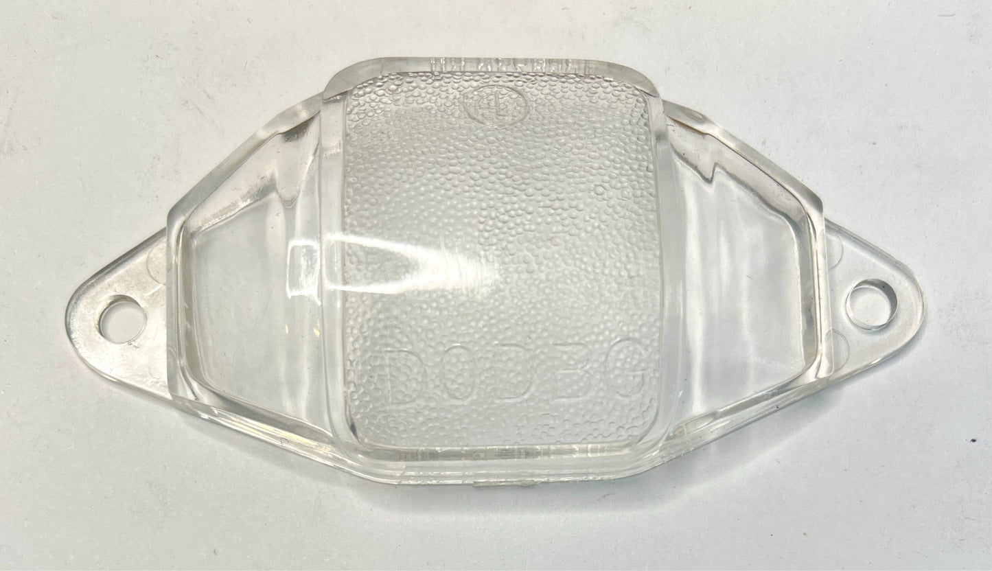 New Old Stock License Lamp Lenses for 1956 Dodge Models #1658730 & #1658731