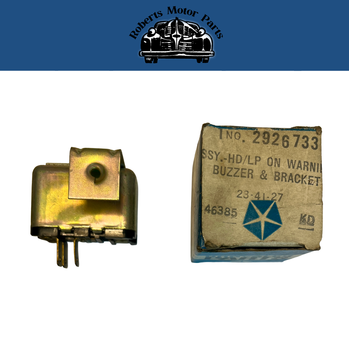 New Old Stock Headlamp Relay for 1969 Dodge Plymouth & Chrysler Models #2926733