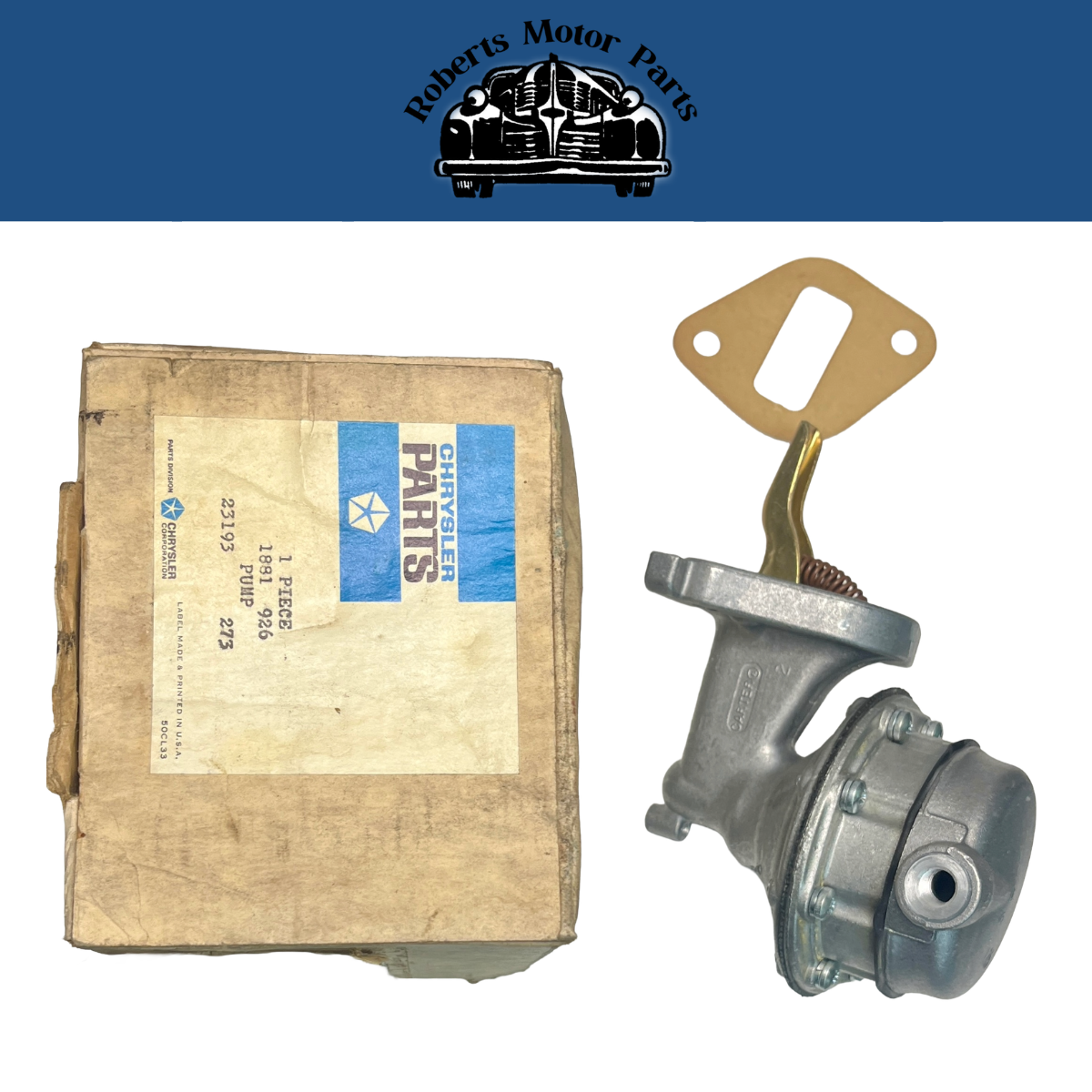 New Old Stock Fuel Pump for 1959 6-Cylinder Dodge Trucks Mopar #1881926