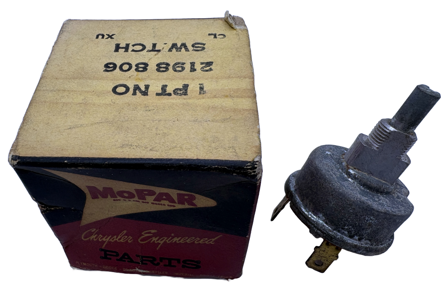 New Old Stock Map Lamp Switch for 1961 Dodge & DeSoto Models Mopar #2198806