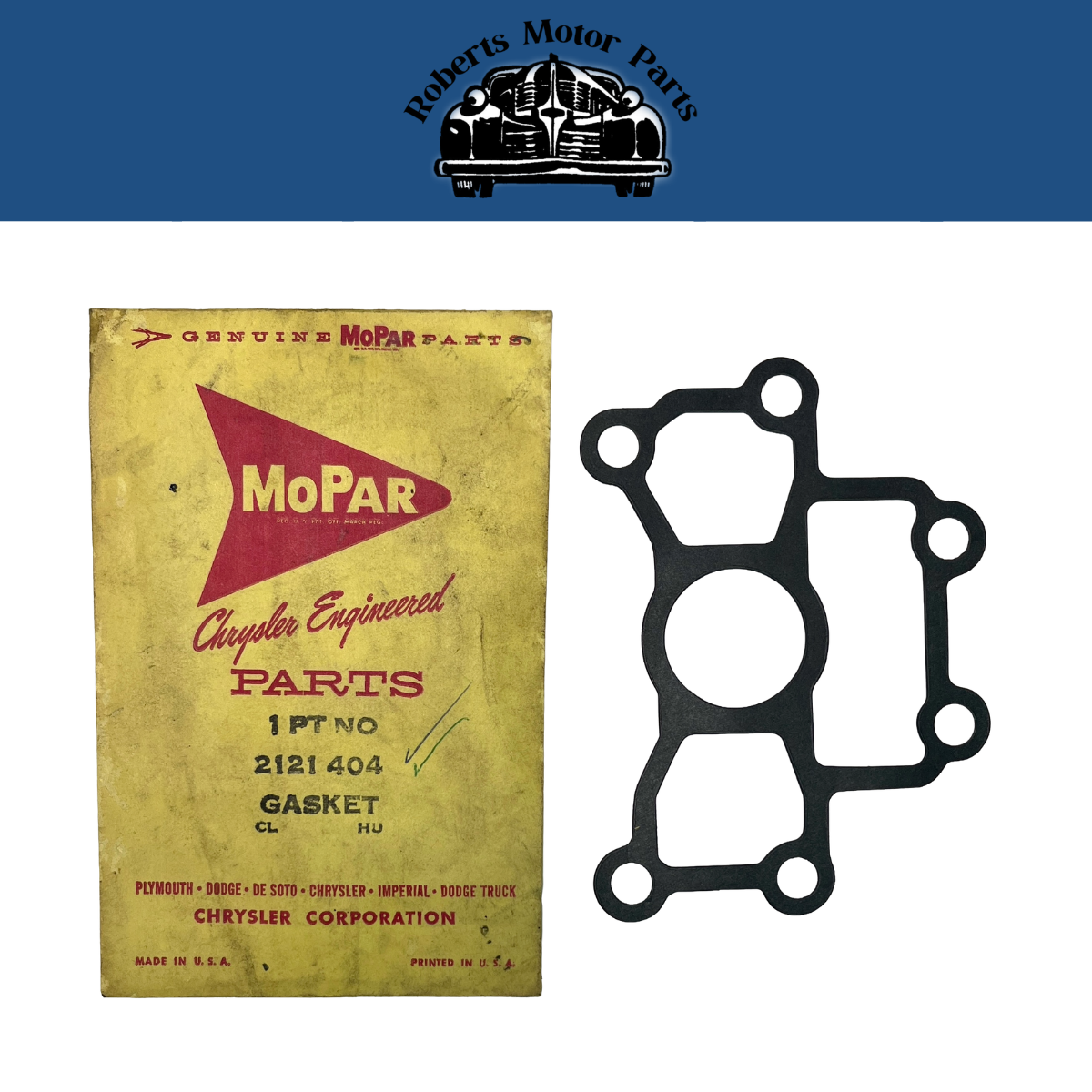 New Old Stock Oil Pump Body Gasket For 1960-1971 6 Cylinder Mopar #2121404