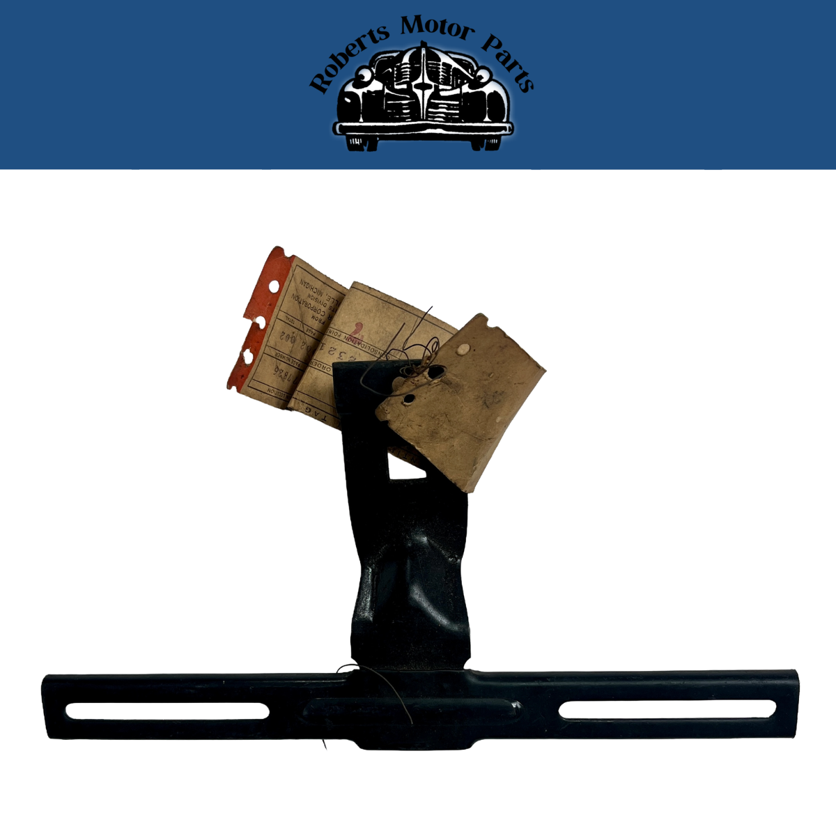 New Old Stock Front License Plate Bracket All 1950-1952 Plymouth Models #1319626