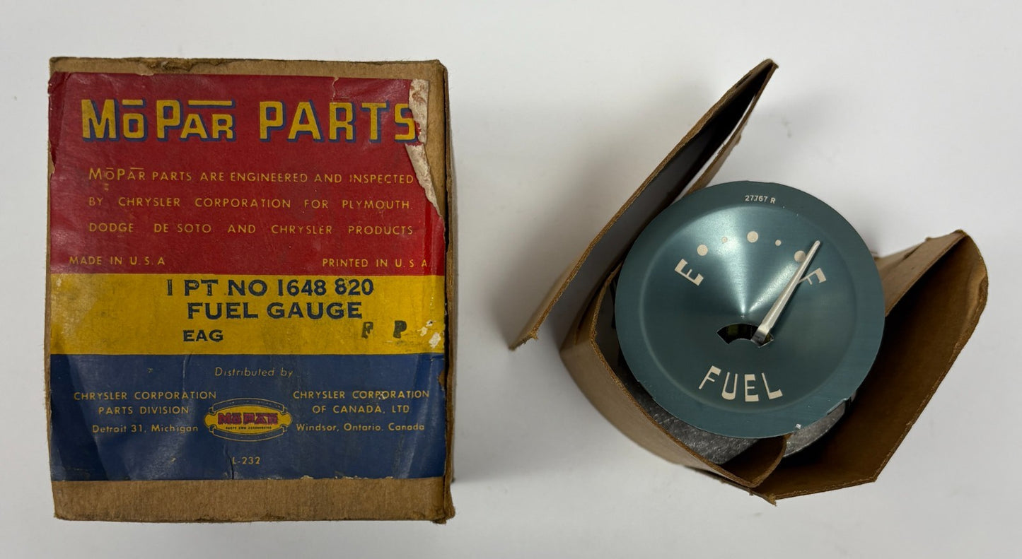 New Old Stock Dash Fuel Gauge for 1956 Dodge Station Wagons Mopar #1648820