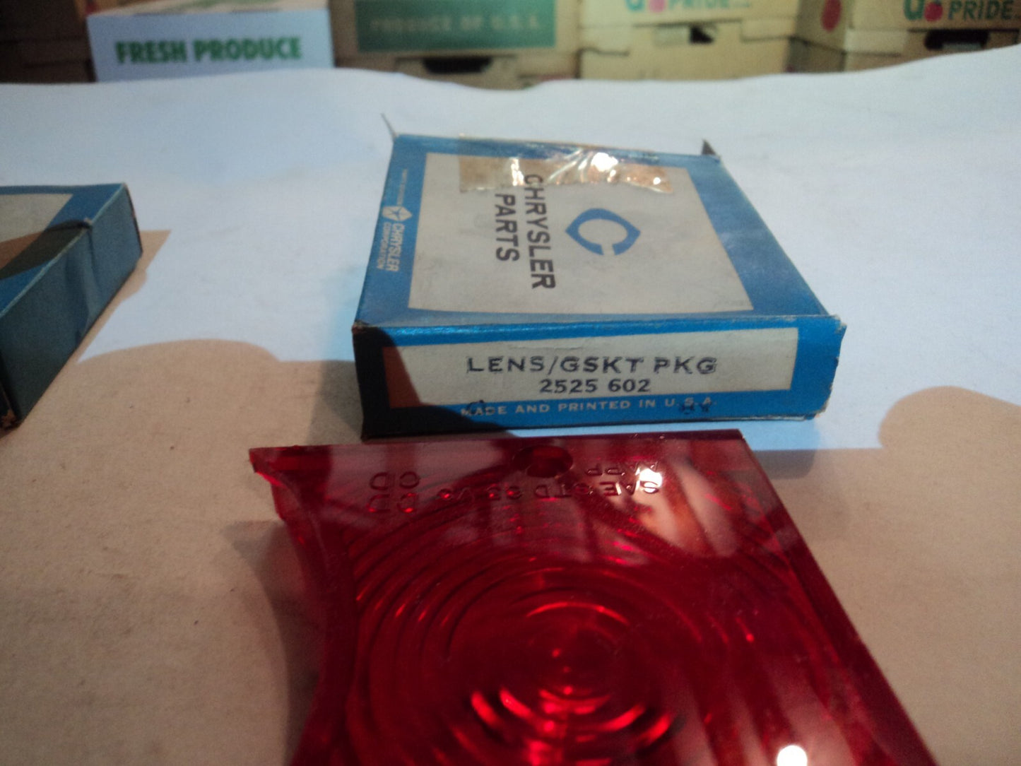 Nos taillight lens pair for 1965 Plymouth Valiant Station Wagon 2525602 2525603