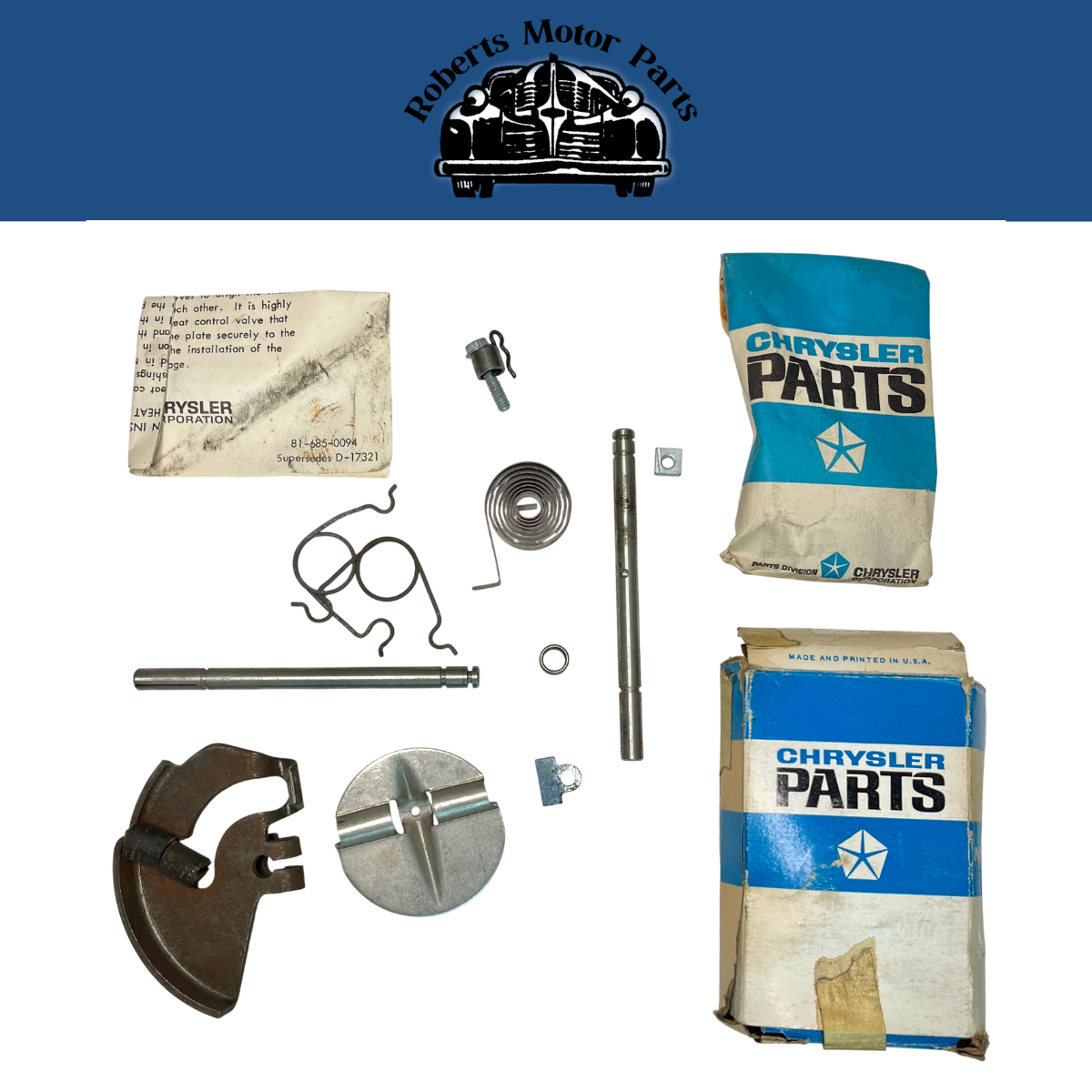 New Old Stock Manifold Heat Control Package For 1968 426 Hemi Mopar #2808393