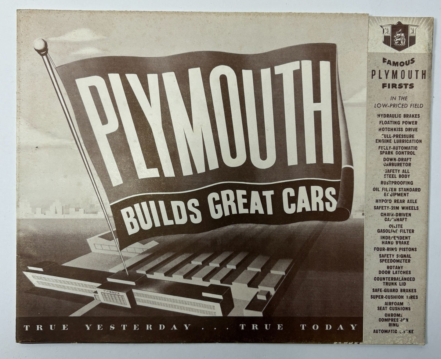 Original 1949 Plymouth Sales Brochure 1200M-3-49