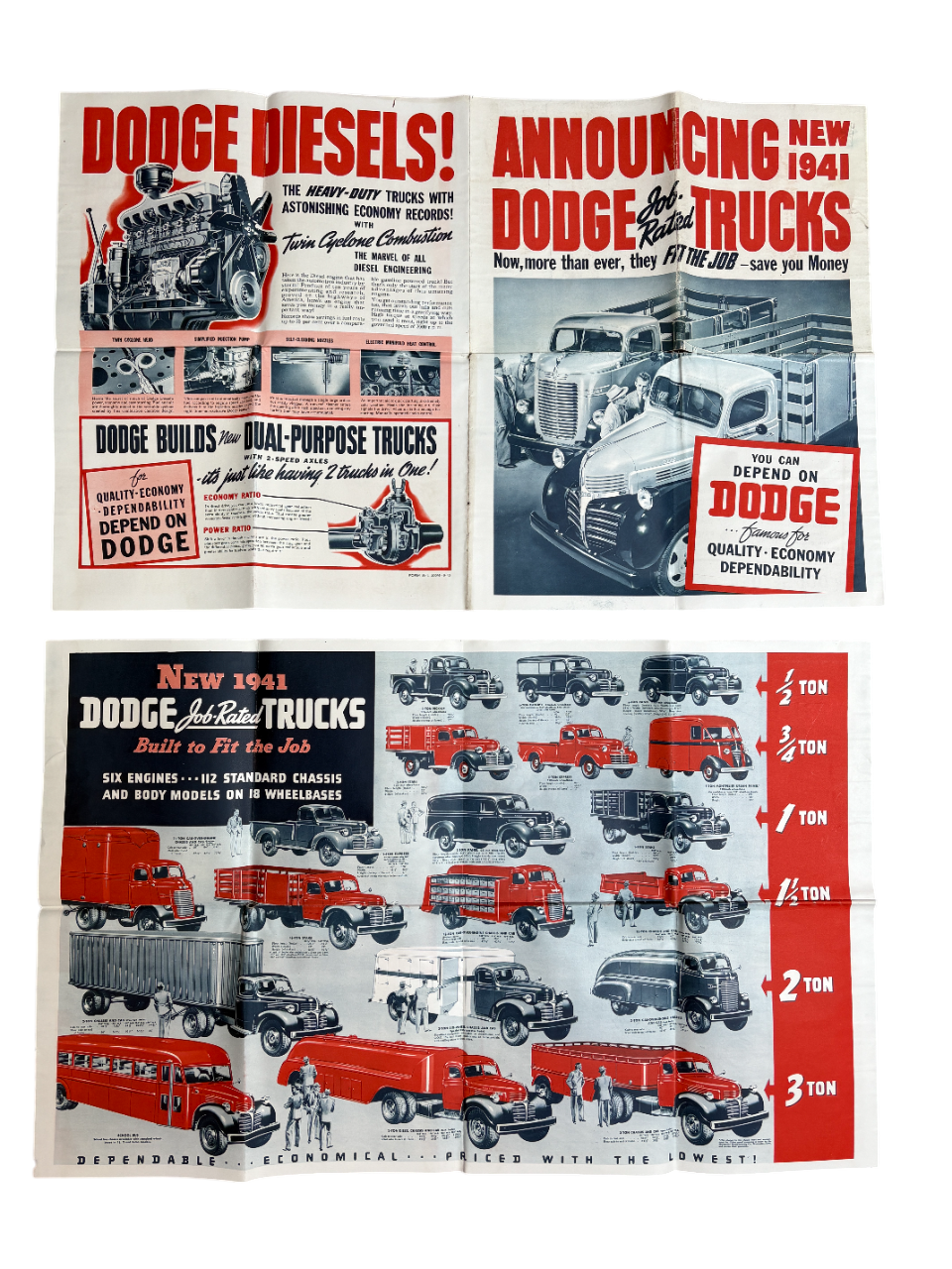 Original 1941 Dodge Job-Rated Trucks Newspaper Ad W-1 – Roberts