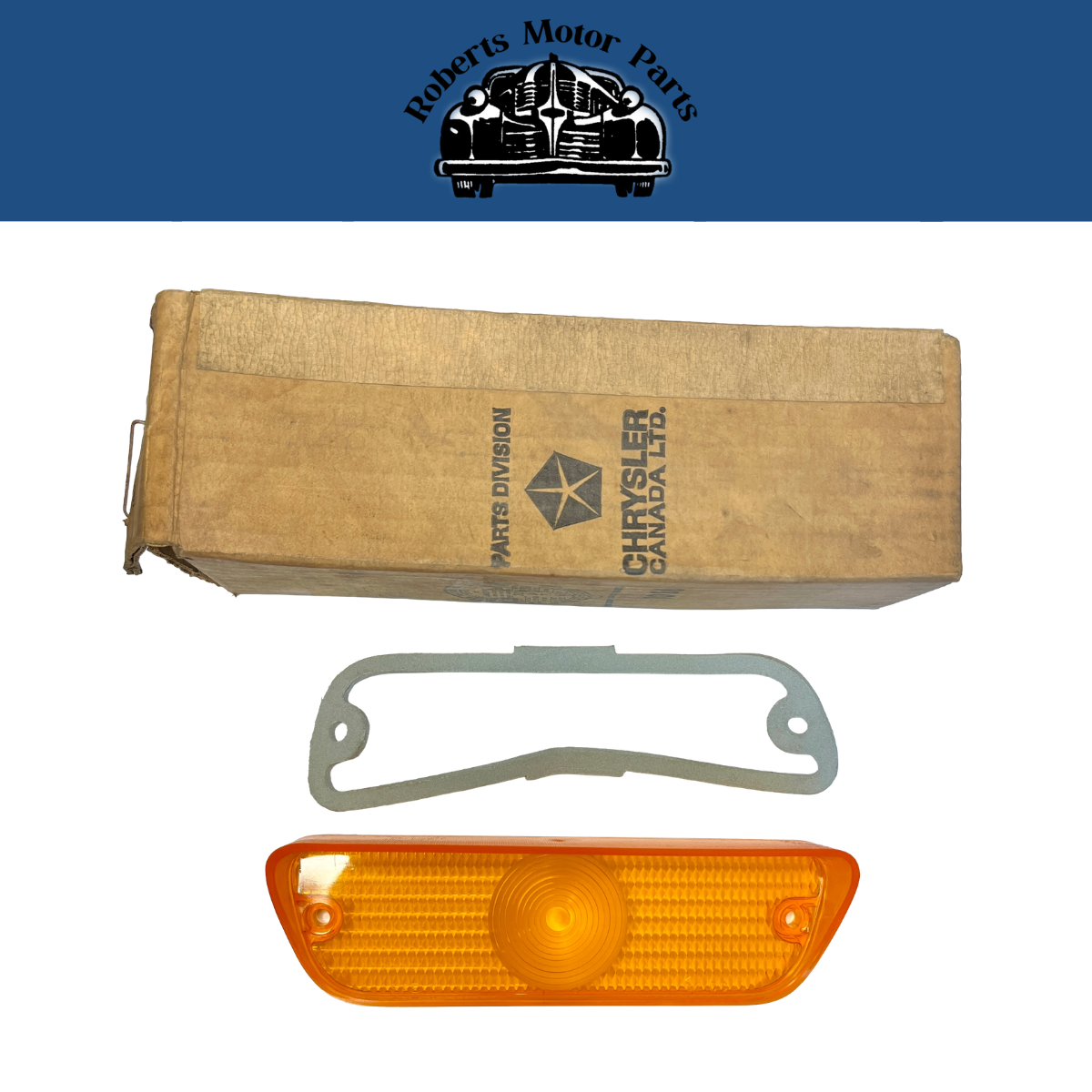 New Old Stock Left Amber Park Lens for 1972-75 Dodge Trucks Mopar #3620707