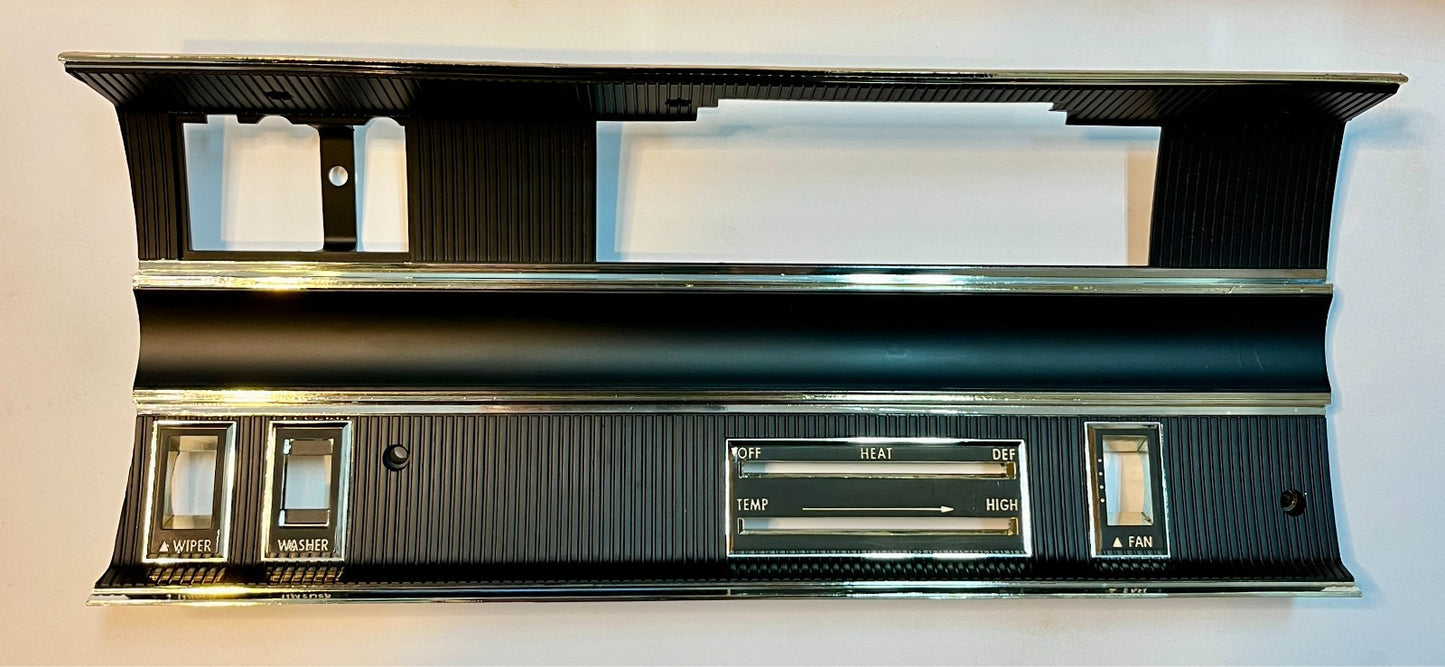 New Old Stock Radio & Heater Bezel for 1968 Dodge Models Mopar #2864730