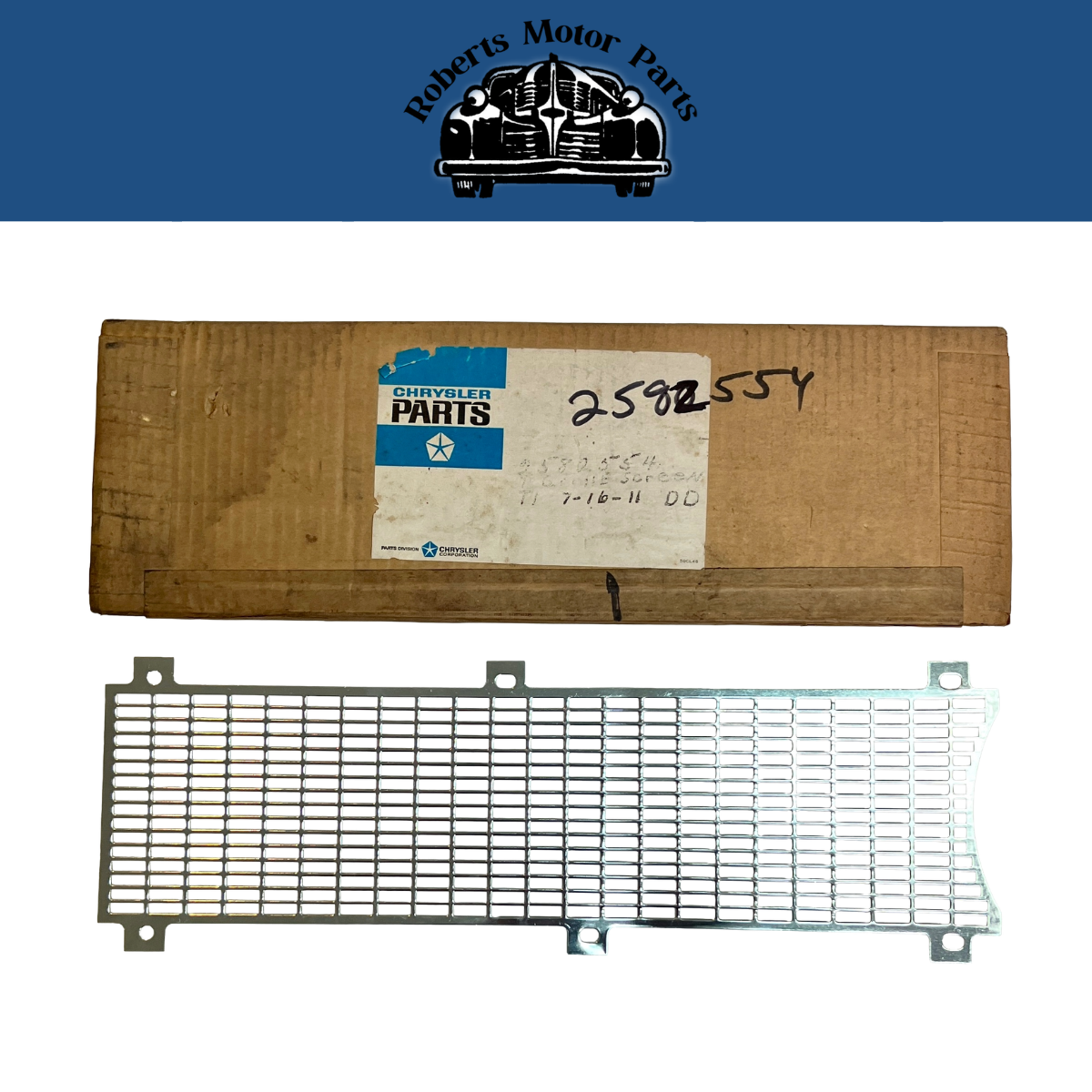 New Old Stock Grille Screen for 1967 Chrysler Newport Models Mopar #2582554