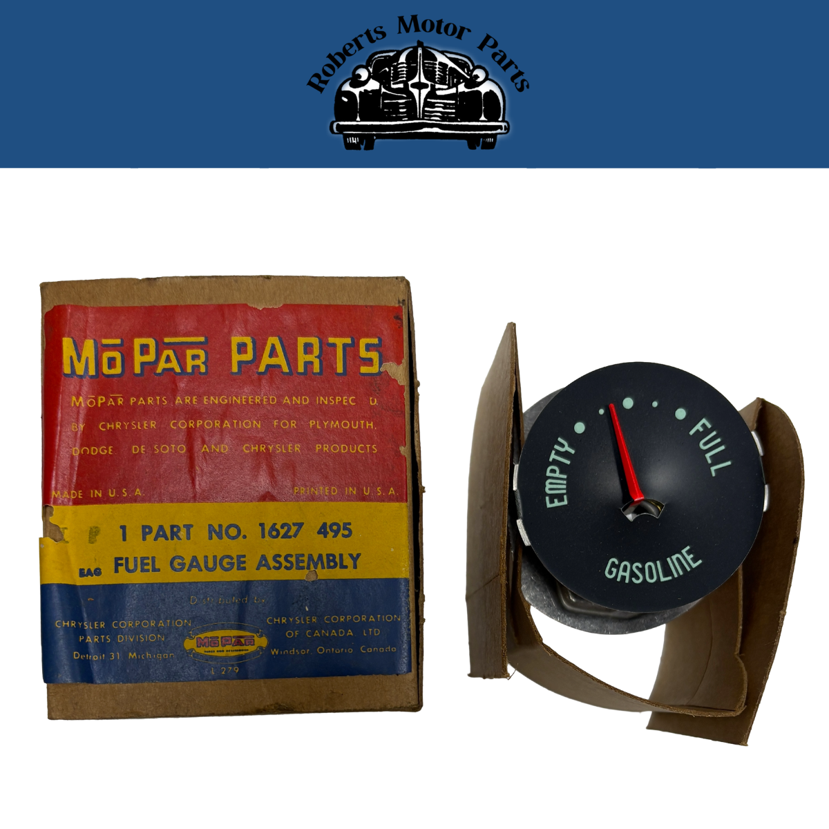 New Old Stock Fuel Gauge 1955-1956 Plymouth Plaza Savoy Belvedere Fury #1627495