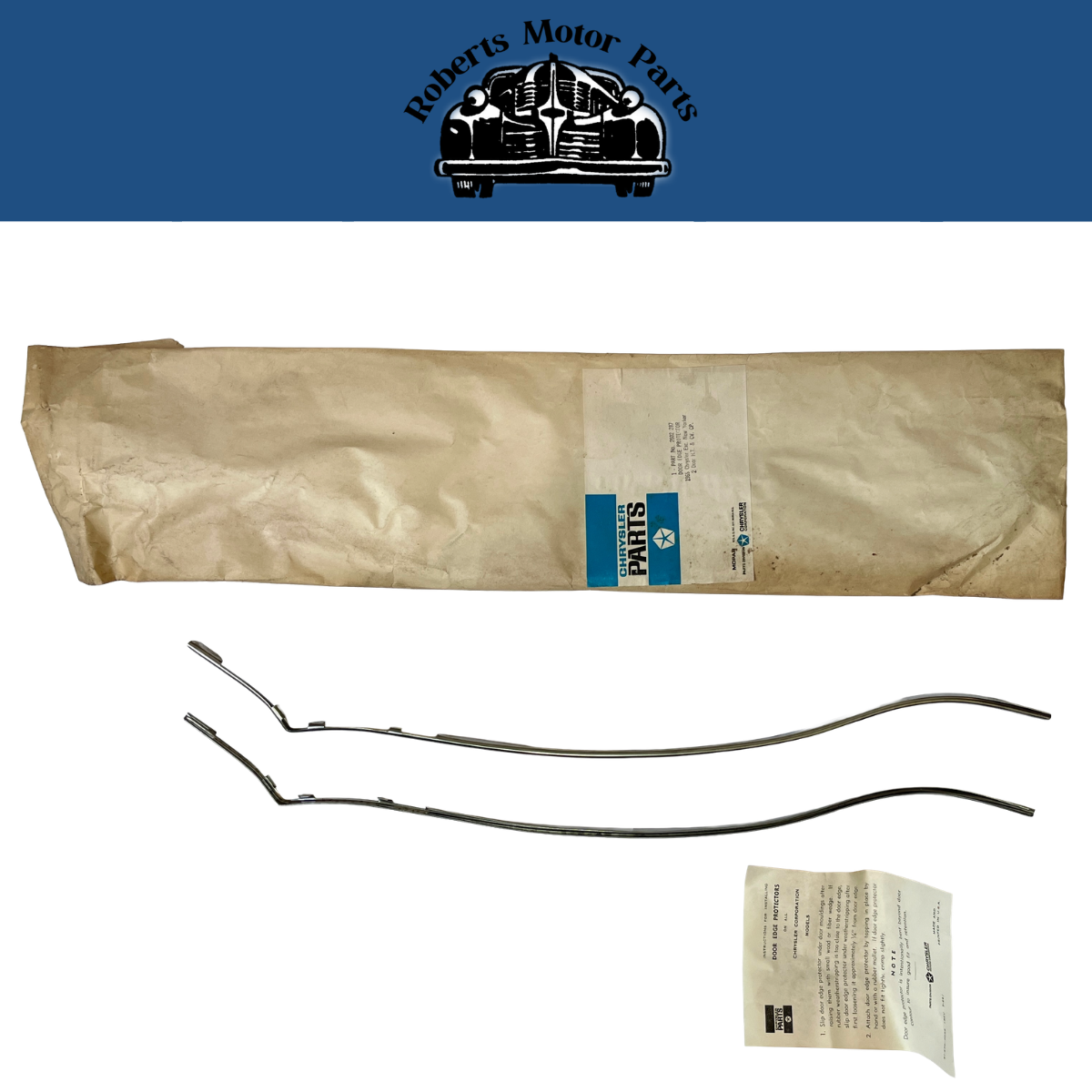 New Old Stock Door Edge Protectors for Most 1965-66 Chrysler Models #2602287