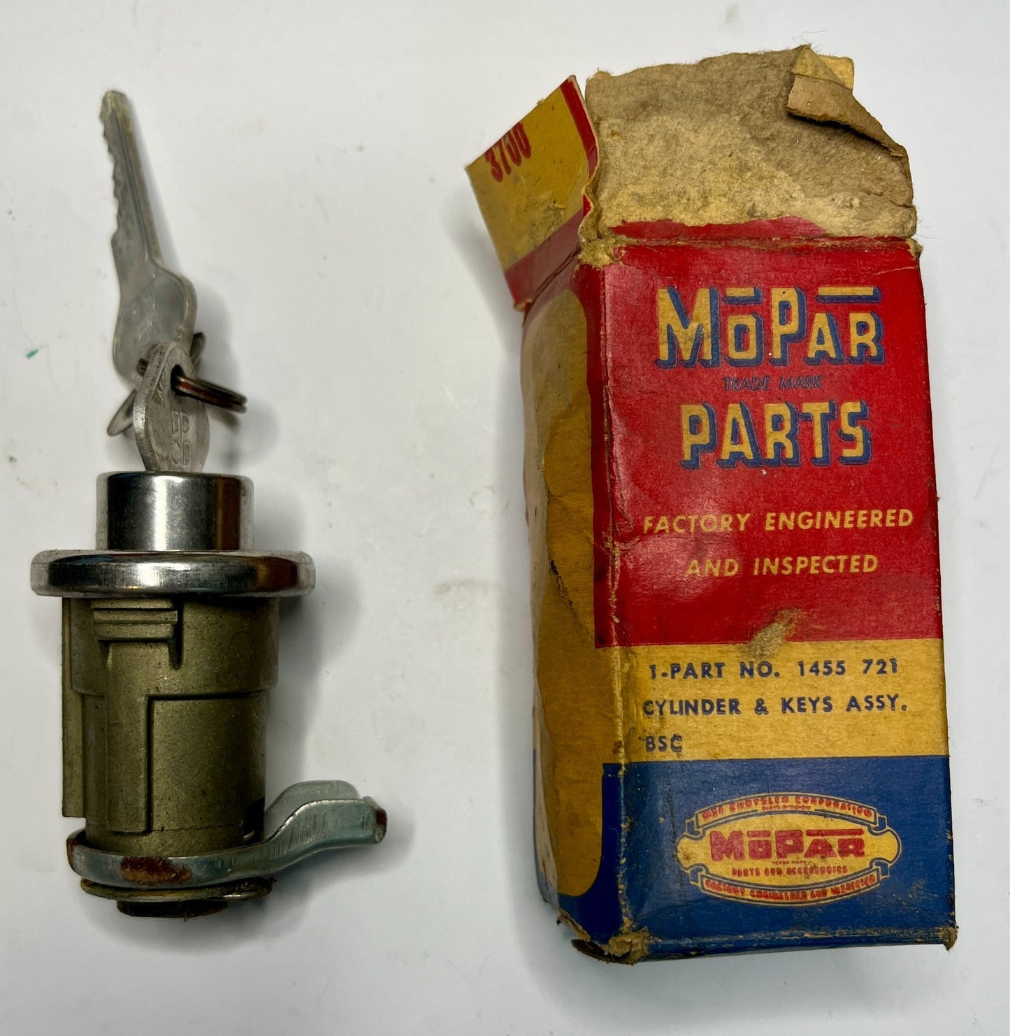 New Old Stock Deck Lid Lock for 1953-56 Plymouth/Dodge/DeSoto/Chrysler #1455721