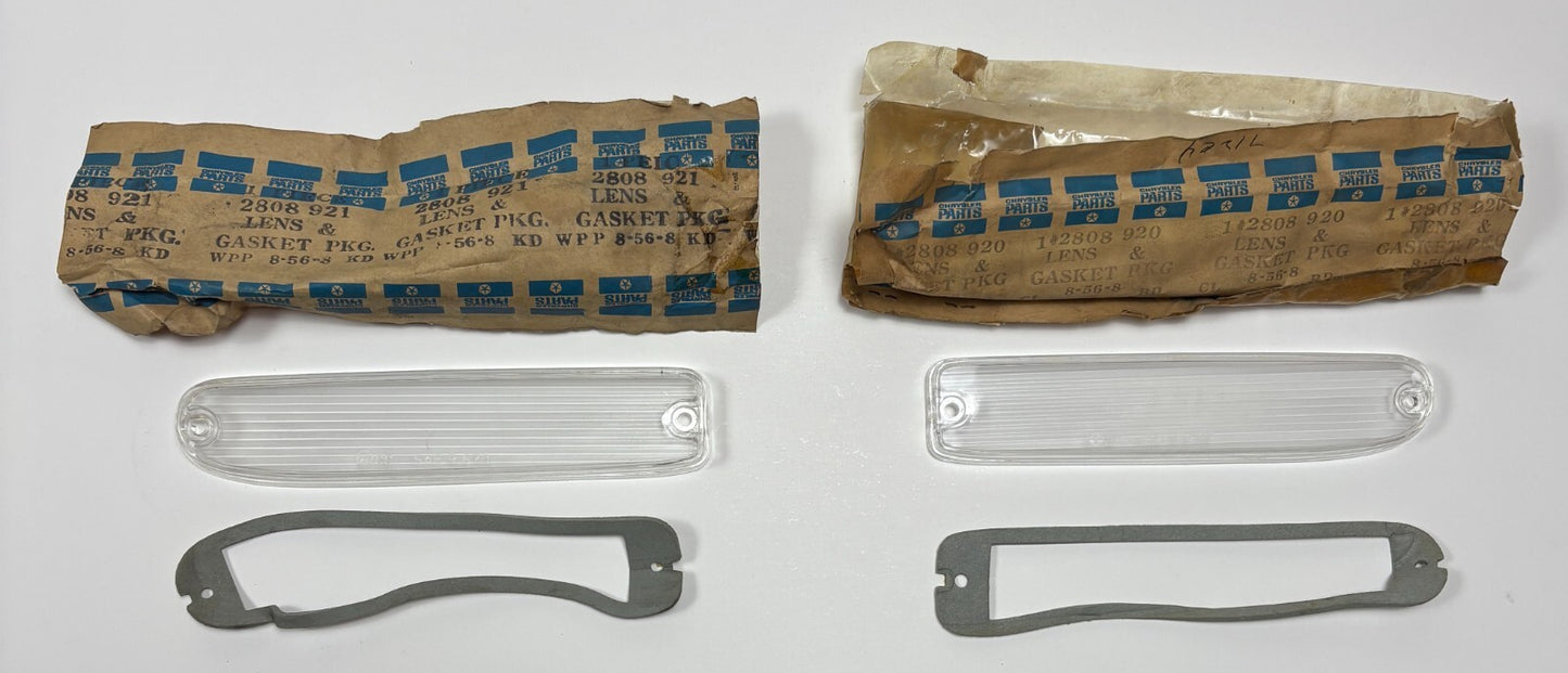 New Old Stock Back Up Lenses for 1967 Models Mopar #2808920 & 2808921