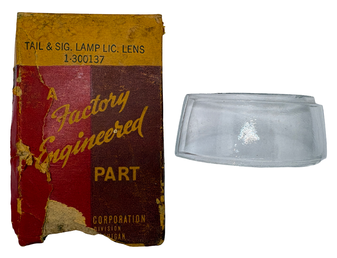 New Old Stock License Lamp Lens for 1928-32 6-Cyl Mopar Models #300137