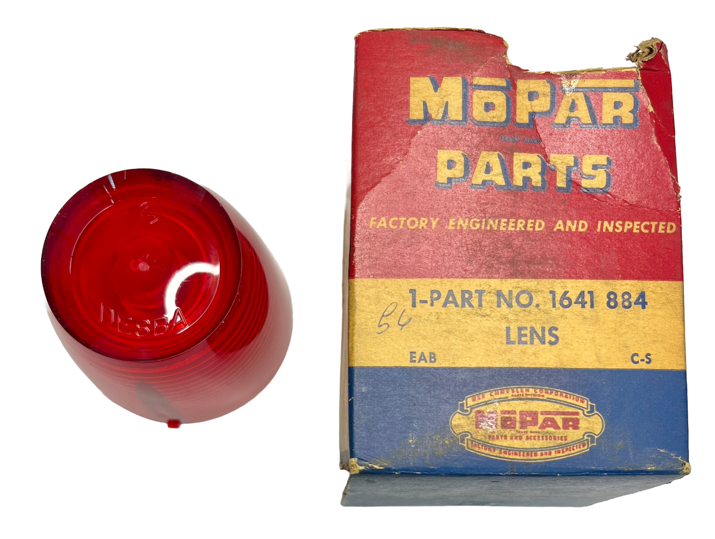 New Old Stock Tail Light Lens 1956 DeSoto Adventurer FireDome FireFlite #1641884