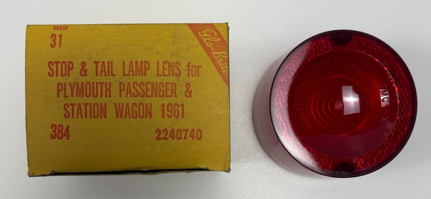 NORS Tail Lens for 1961 Plymouth Savoy Belvedere Models Mopar #2240740