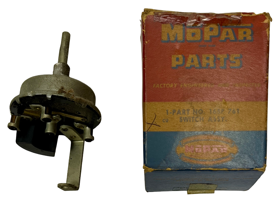 New Old Stock Variable Speed Wiper Switch for 1956 Chrysler Models #1658761
