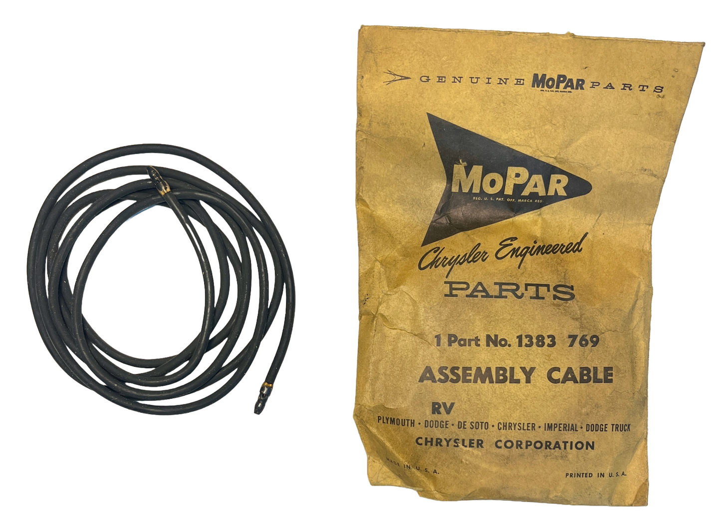 New Old Stock Horn Cable For 1951–54 Mopar Models #1383769