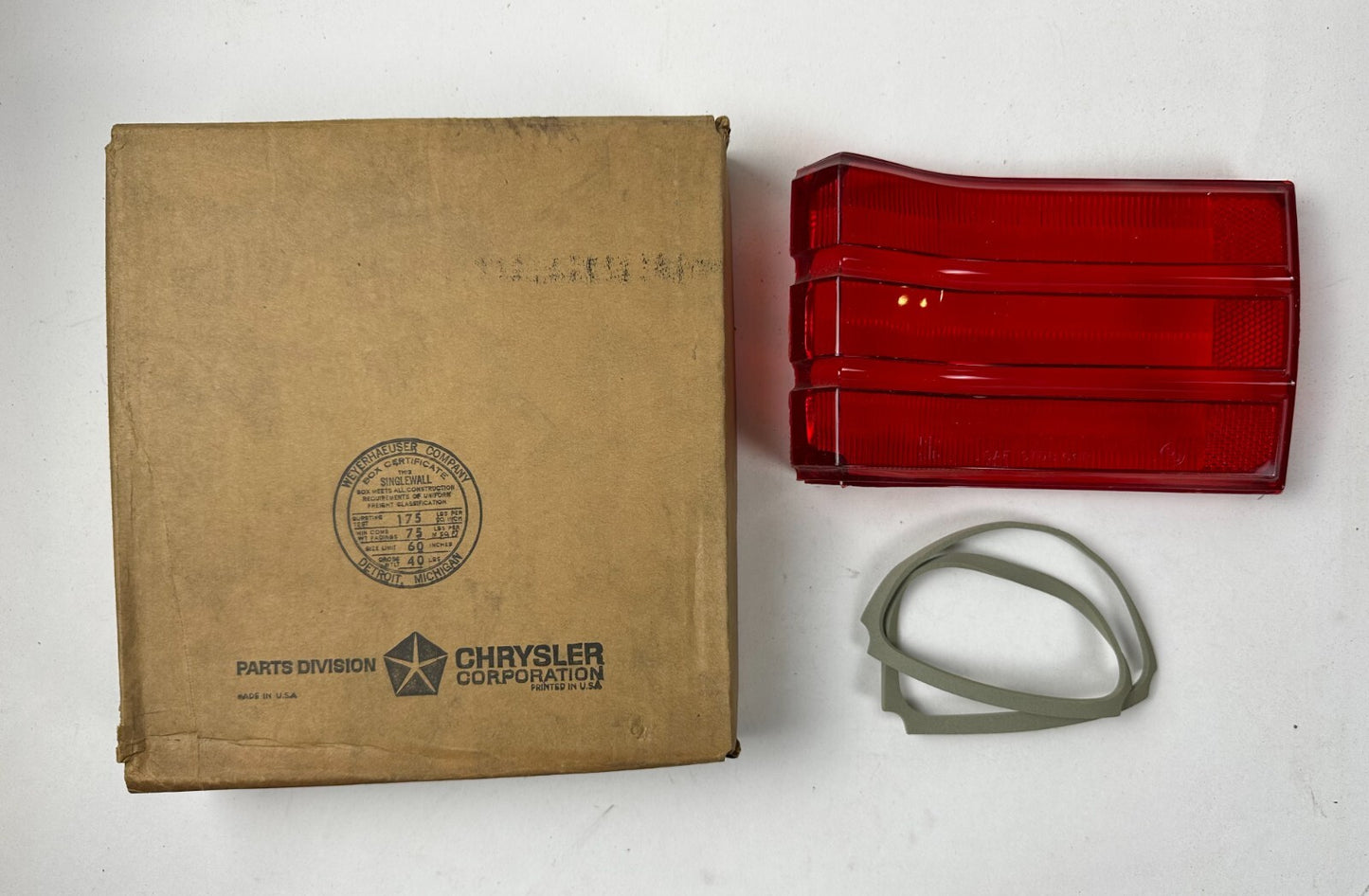 NOS Mopar Left Tail Lens 1966 Plymouth Belvedere I Models #2585098