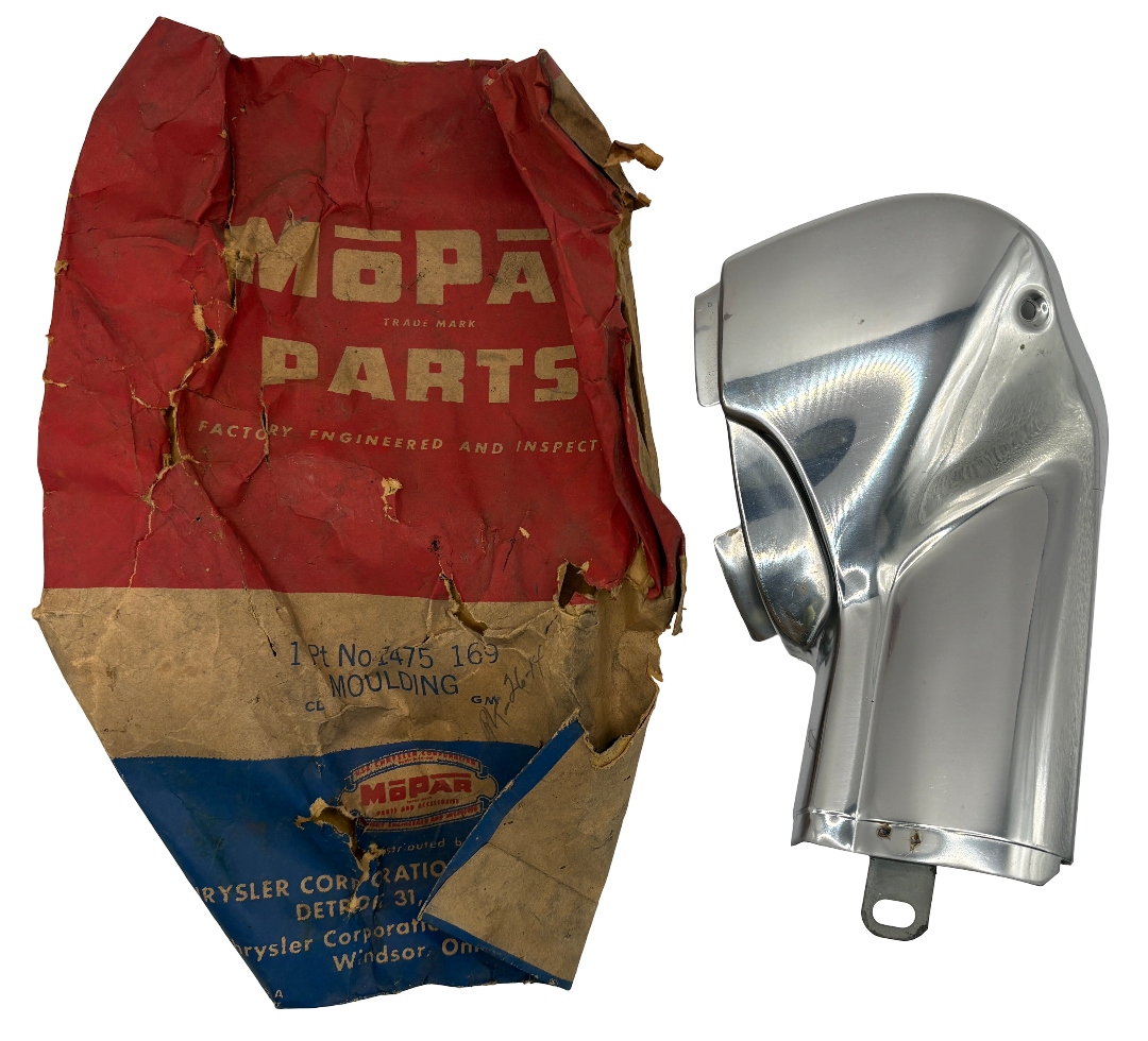 New Old Stock Left Rocker Moulding Extension for 1953 DeSoto Models #1475169