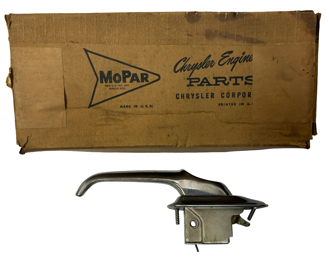 New Old Stock Left Rear Door Handle for 1957-58 Plymouth Models Mopar #1775339