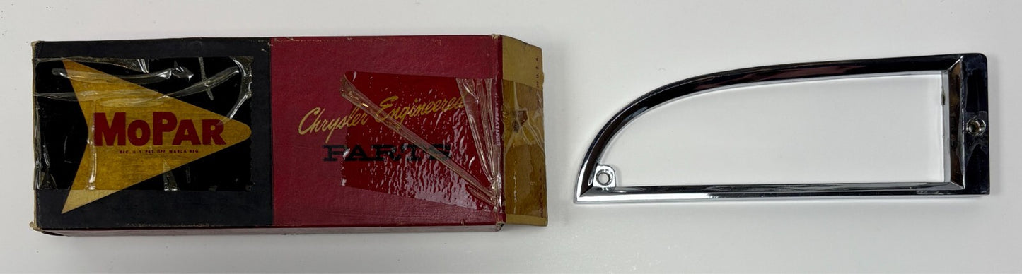 New Old Stock Left Park Lamp Bezel for 1960-61 Plymouth Models Mopar #2093345