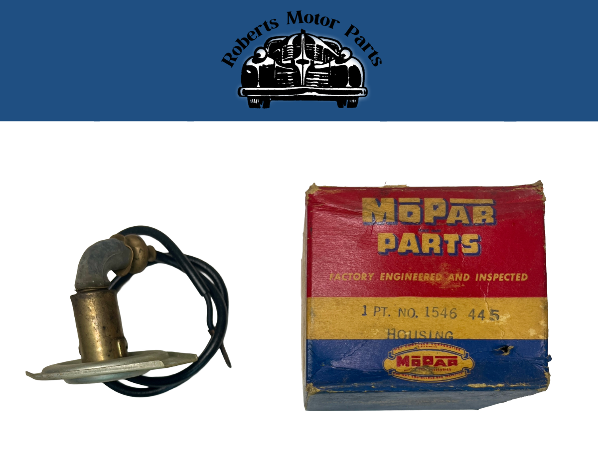 New Old Stock License Lamp Housing For All 1954 Plymouth Models Mopar #1546445