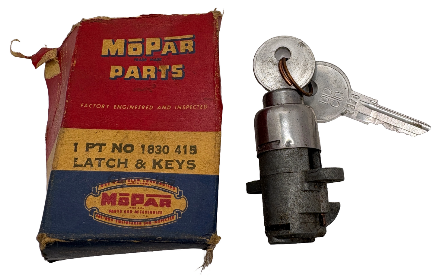 New Old Stock Glove Box Lock for 1959-69 Mopar Passenger Cars #1830415