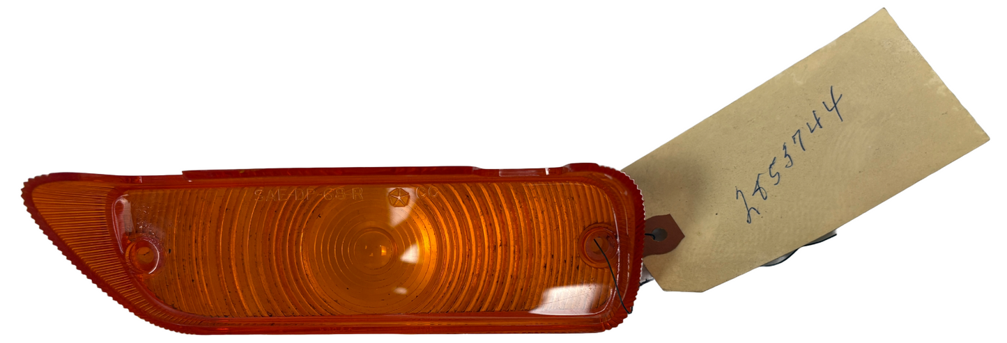 New Old Stock Right Parking Light Lens for 1968-69 Plymouth Models #2853744