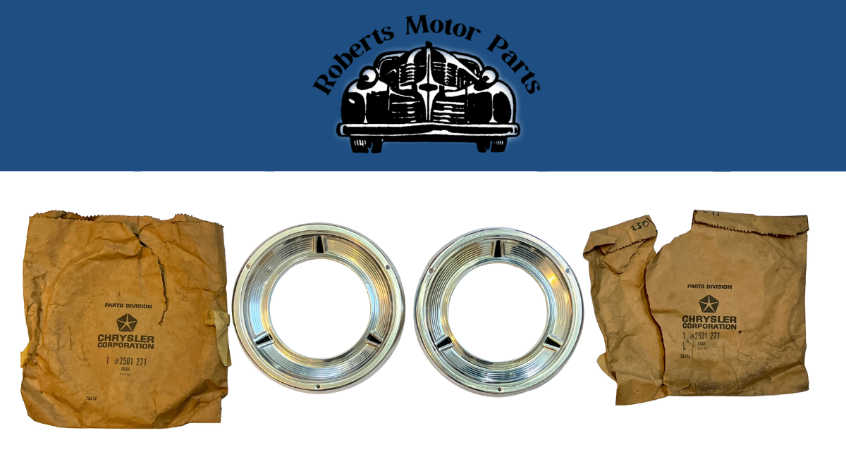 New Old Stock Headlight Bezel Pair For 1964-70 Dodge Truck A100 A108 #2501271