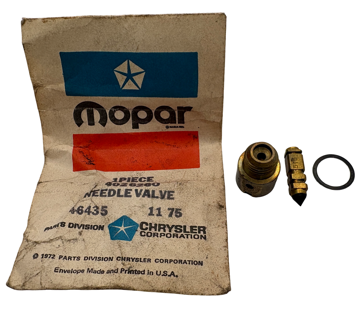 New Old Stock Fuel Inlet Needle & Seat for Chrysler Models #4026260