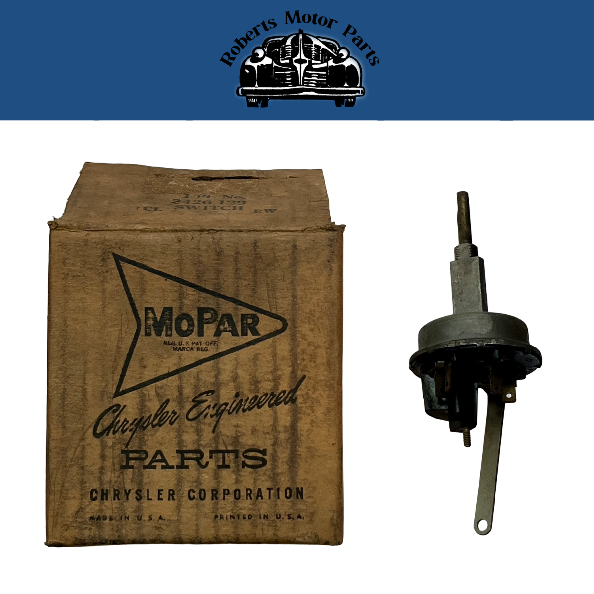 New Old Stock Variable Speed Wiper Switch for 1963 Imperial Models #2426129