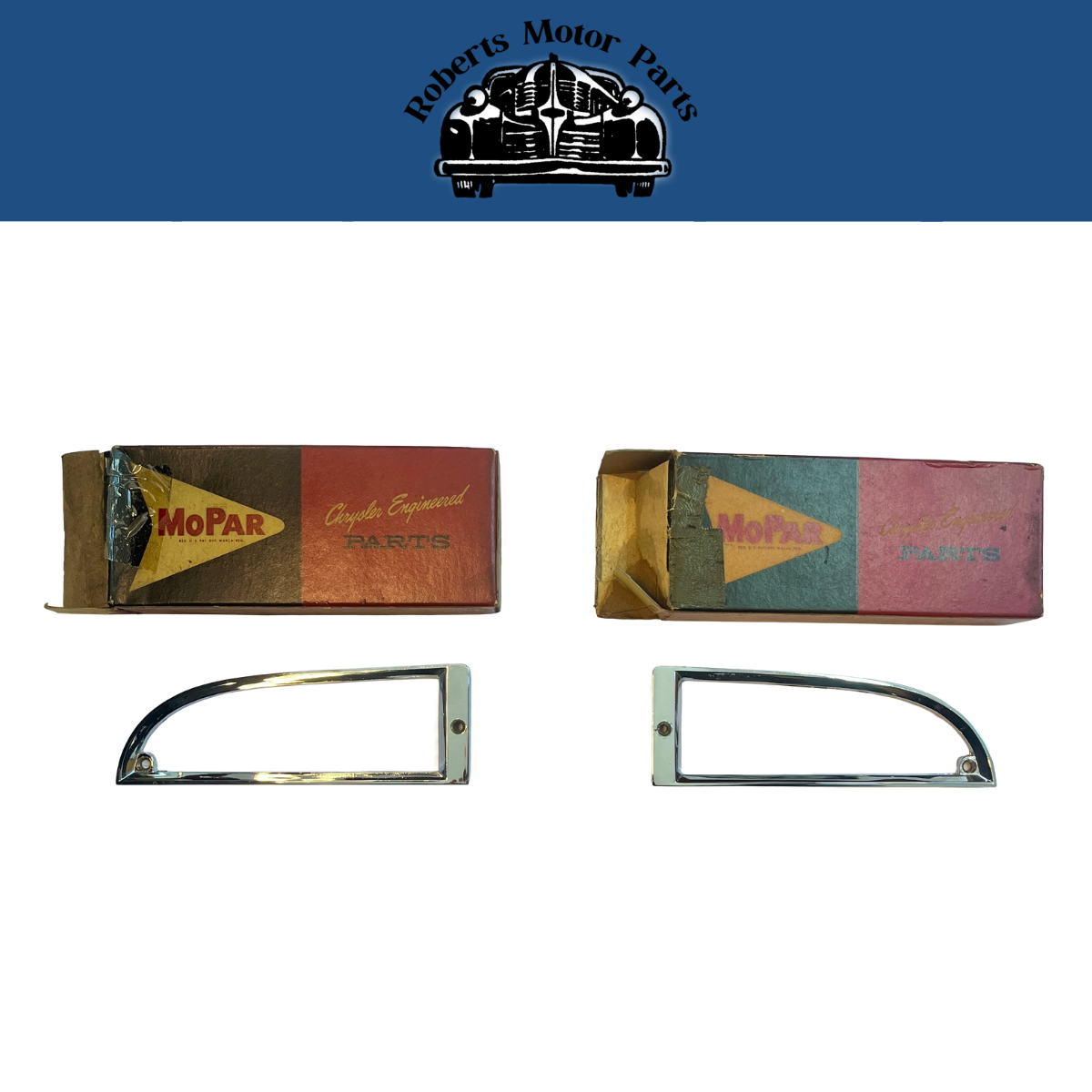 New Old Stock Park Lamp Bezels for 1960-61 Plymouth Models #2093344 & #2093345