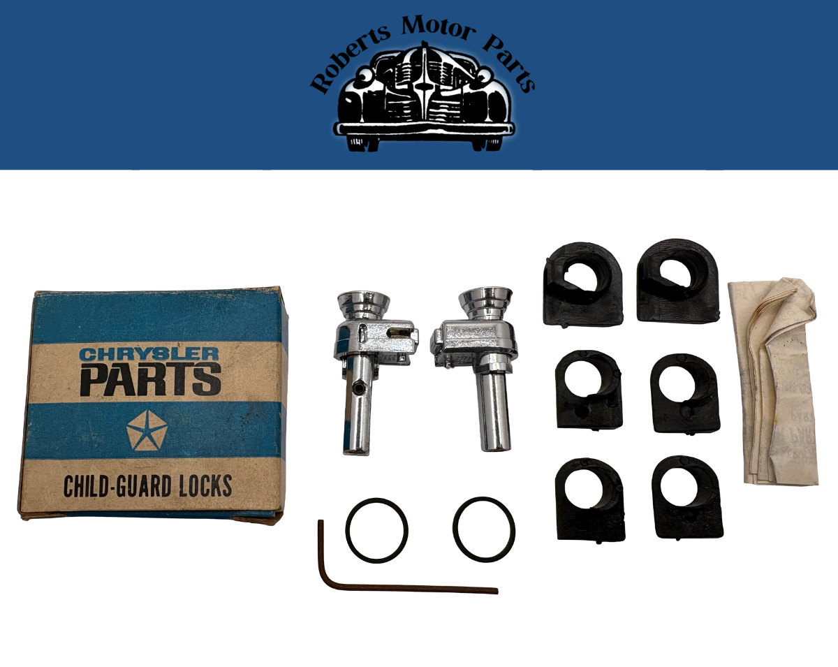New Old Stock Access Rear Door Child Lock Pair Package 1964-74 Mopar #2809730