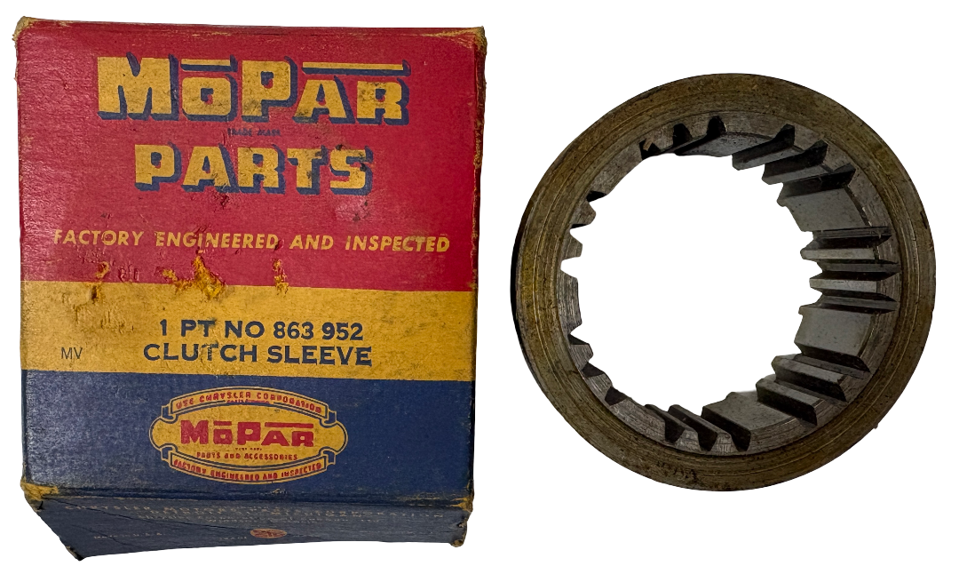 New Old Stock Underdrive Clutch Sleeve for 1941-42 Chrysler & DeSoto #863952