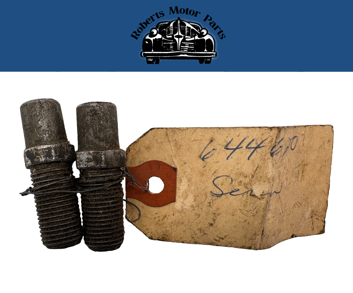 New Old Stock Steering Knuckle Stop Screw Pair For 1936-50 Mopar Models #644620