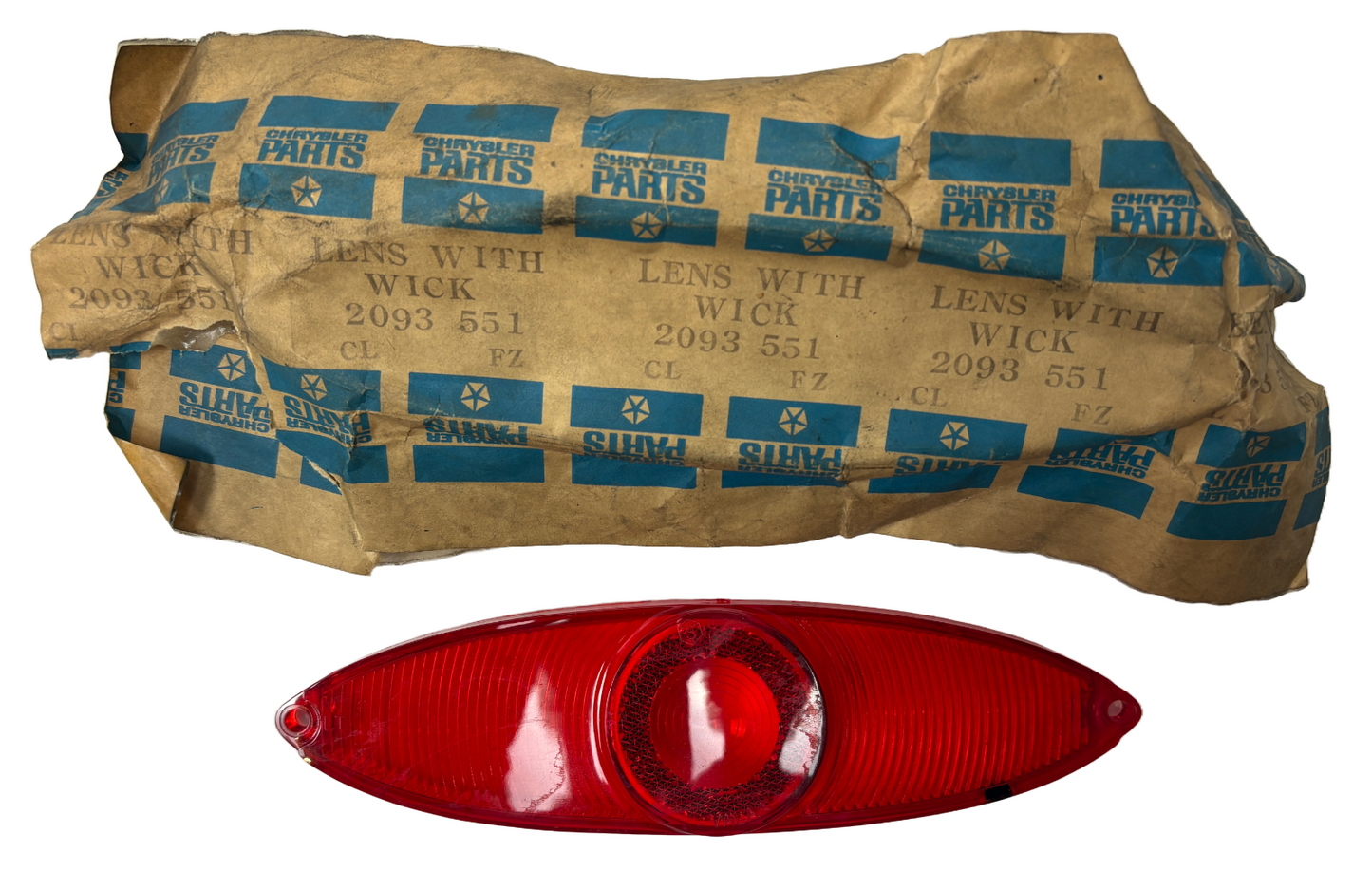 New Old Stock Left Tail Light Lamp Lens for 1960-61 Plymouth Valiant #2093551