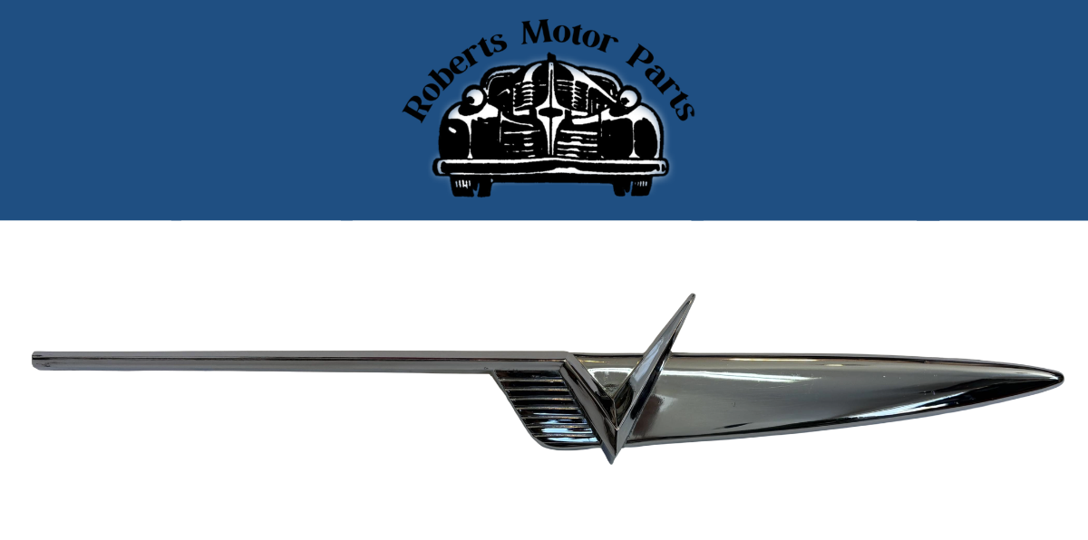 New Old Stock Right Hand Quarter Panel Ornament For 1955 Plymouth V8 #1593434