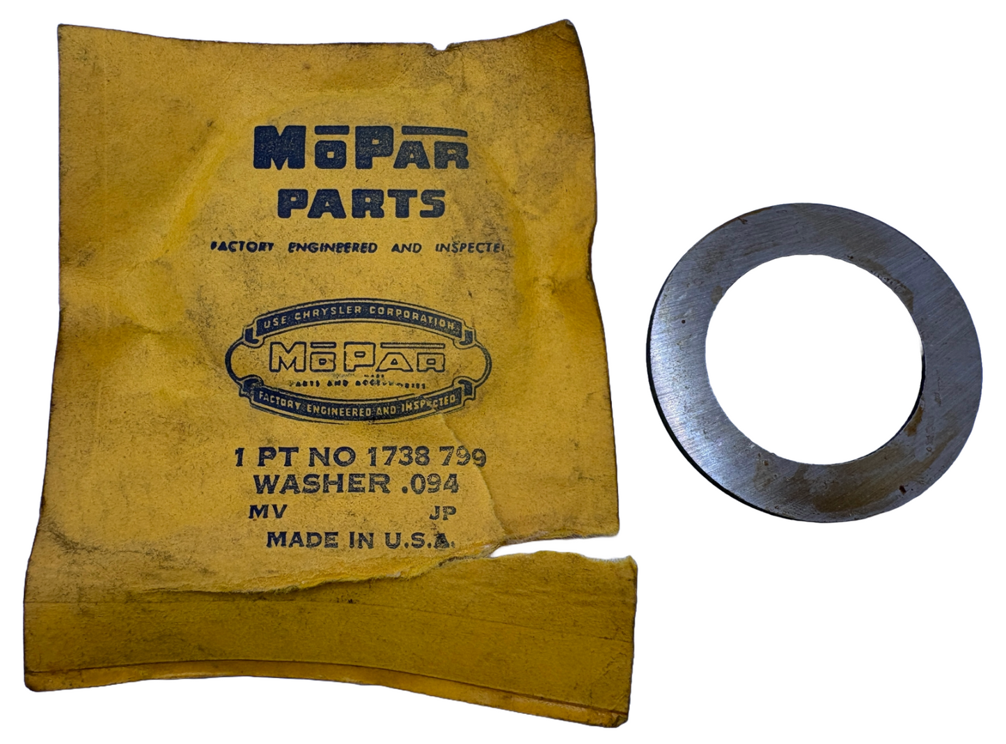 New Old Stock Washer for 1937-72 Mopar Models #1738799
