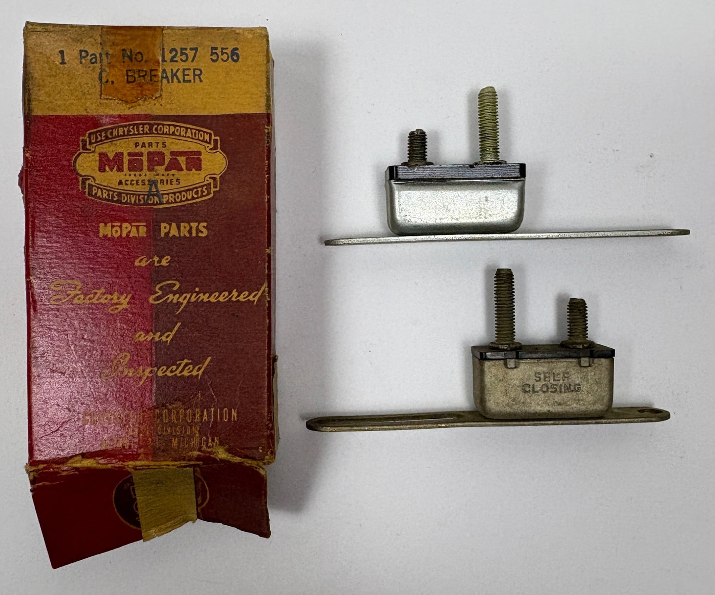 New Old Stock Headlight Circuit Breakers for 1949-50 Models Mopar #1257556