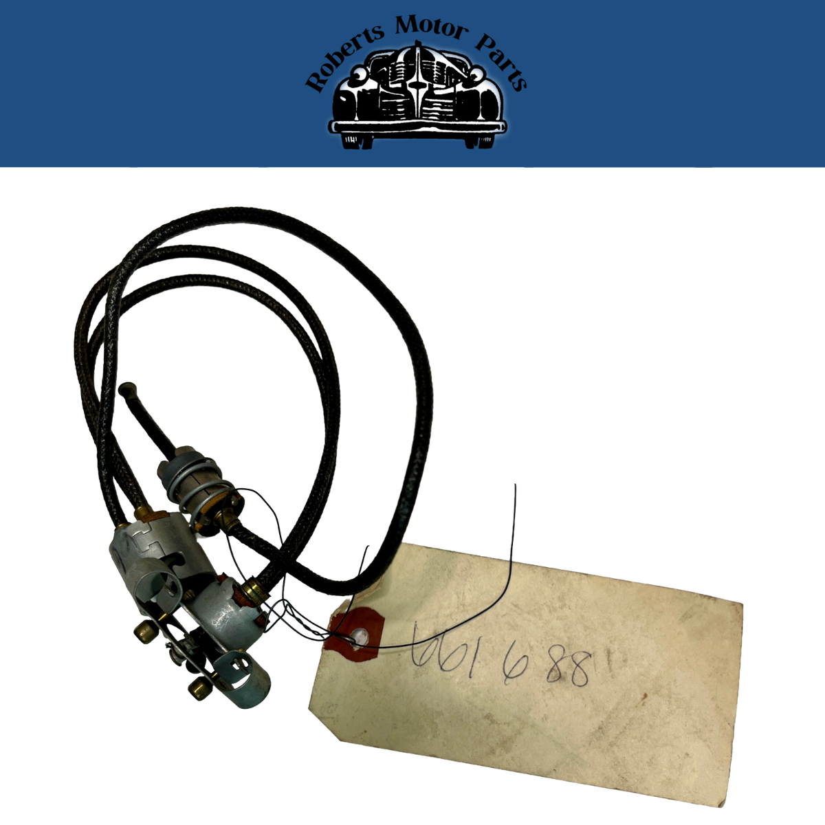 New Old Stock Headlight Socket Wiring Harness For 1936-1937 Mopar Models #661688