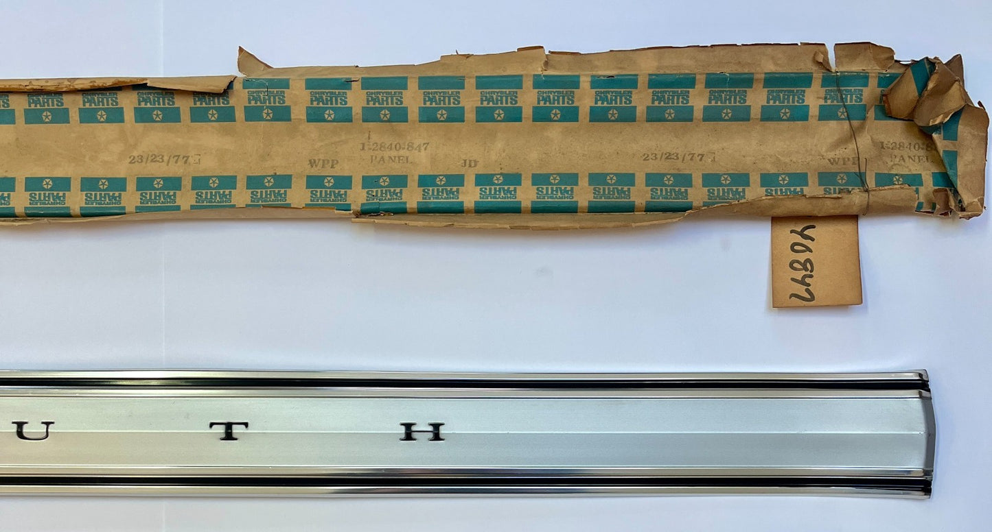 New Old Stock Deck Lid Panel for 1967 Plymouth Valiant Models Mopar #2840847